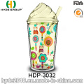 Atacado BPA Free Ice Cream Caneca, Double Wall Plástico Tumbler Suco com Palha (HDP-3032)